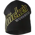 Snickers WORKWEAR Beanie allround sort one size med logo, 100% bomuld