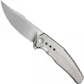 We Knife Kyklos, Gray Titanium, Hand Rubbed Satin