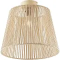 QAZQA Japandi utendørs taklampe med beige tau IP54 - Jayla
