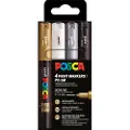 Posca marker sæt PC-1M 4 farver g-s-s-h