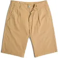 G-Star for man. D24544-D910-B666 Beige pleated chino shorts (33), Casual, Cotton