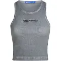 Karl Lagerfeld Washed Ribbed Ermeløs T-skjorte