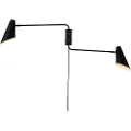 Dyberg Larsen Dyberg LarsenVegglampe Cale dobbelSvartVegglamperFra Homeroom