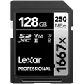 Lexar Professional 1667x Sd Class 3 128gb Minnekort
