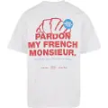 Another Cotton Lab Pardon Monsieur Oversized T-skjorte hvit