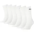 Puma Unisex Crew Socks 6 pack, Clothing, White, 35-38
