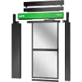 APC NetShelter - Radomsluttingsskyvedør for rackkjølesystem - enkelt - gulvmonterbar - svart