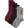 Puma Crew Socks Unisex (3-Pack), Clothing, Red/Black, 35-38