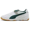 Puma King Indoor Sneakers Unisex, Shoes, White/Green Terrain, 36