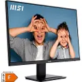 MSI PRO MP273UDE - flatskjerm (TFT/LCD) - 68,6 cm - 27 - 3840x2160 - 1xDisplayPort 1.4a / 2x HDMI 2.0b [Energiklasse F] (9S6-3PB4CH-209)