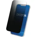 Dicota - Skjermbeskyttelse for mobiltelefon - begrenser synsvinkelen til ±30°, reduserer blått lys med 43% - film - med personvernsfilter - 4-veis - klebemiddel - svart - for Apple iPhone 14