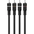 Sinox Phono kabel. 1,2m. Sort