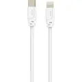 Sinox PRO USB C til Lightning-kabel. 2 m, Hvit, 2 m, Lightning, USB C, Hankontakt, Hankontakt, Hvit