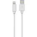 Sinox USB A til Lightning kabel. 3m. Hvid