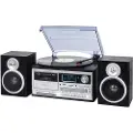 Trevi TT 1072, Direktedrevet platespiller, Semi-automatisk, Sort, Sølv, 33,45,78 RPM, 33,45,78 RPM, Rotasjon