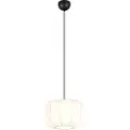 TRIO Japandi Pendellampe Sort med Hvit 25cm - Madleine