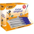 BIC Cristal Original - Kulepenn - blå - 1 mm - medium (en pakke 100)