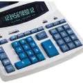 Ibico Professional 1232X - Utskriftskalkulator - VFD - 12 sifre - AC-adapter - hvit, blå