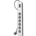 Belkin Bsv603vf2m Surge Strip Protection Socket 6 Slots Skjøteledning