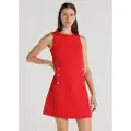 Victorio & Lucchino , V&L for woman. 340388114 Short dress sailor style with heraldic red buttons (S), Casual, Polyester, Sleeveless / Straps