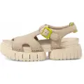 Art for woman. 118821124003_017 1882 Madeira Leather Sandals beige (40), 3 to 5 cm, Buckle, Casual