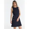 Victorio & Lucchino , V&L for woman. 340388114 Short navy dress (M), Casual, Polyester, Sleeveless / Straps