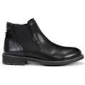 Fluchos for man. F1343 Leather ankle boots F1343 Black (39), Flat, 1 to 3 cm, None, Casual