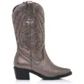 Mustang for woman. 58964 Dark Silver Teo Boots -Heel height 5cm (38), 5 to 8 cm, None, Casual