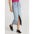 LOIS Jeans for woman. 411572643 Long denim skirt with front opening blue (28), Casual, Cotton