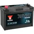 Yuasa 12v 100ah/750a Active Marine Start L+ Standard Terminal + Threaded B00 Power Bilbatteri