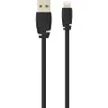 Sinox beslag Sinox SXI02402MFI, 2 m, Lightning, USB A, Hankjønn, Hankjønn, Sort