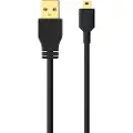 Sinox USB A - Mini USB kabel. 2m. Sort