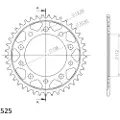 Supersprox Honda 525x42 Rfe1304x42blk Bakre Tannhjul