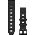 Garmin QuickFit 22 - Bånd for sportsur - silikon - svart - for Approach S60, S62 D2 fenix 5, 6, 6X Forerunner 745, 935, 945, 955, 965