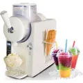 Unold 2-i-1 slush- og softismaskin SOFIE (hvit, for 1500 ml slush eller softis, 150 watt kompressor)