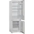 Scandomestic BIC249WE - Kjøleskap/fryser - bunnfryser - innebygd - fordypning - bredde: 54 cm - dybde: 54 cm - høyde: 180 cm - 249 liter - Klasse E - hvit