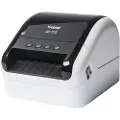 Brother QL-1100c - Etikettskriver - direktetermisk - Rull (10,36 cm) - 300 x 300 dpi - inntil 110 mm/sek - USB 2.0 - kutter - skinnende svart, hvit