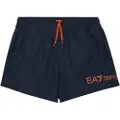 EA7 for man. 7M000519_AF13049 Medium-length swimming costume with black logo (S), Beachwear, Polyester