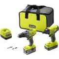 Ryobi Verktøysett Ryobi ONE+ R18PDID2-252S 1x2,0Ah, 1x5,0Ah