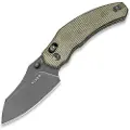 Kizer Cutlery Bulldog Nitro-V, Green Micarta
