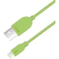 Sinox beslag Sinox i-Media - Lightning-kabel - USB hann til Lightning hann - 2 m - grønn
