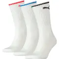 Puma Sport Crew Stripe 3Pack sokker hvite 907941 02 (43-46)