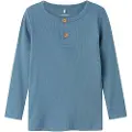 Name it Ribb Knapp Langermet Topp