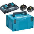 Makita Energy 197629-2 2x Bl1850b+dc18rd Lader Og Batteri