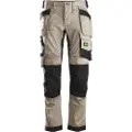 Snickers Workwear stretch arbejdsbukser i slim fit m. hylsterlommer 6241 khaki/sort str. 54