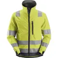 Snickers Workwear High-Vis softshelljakke 1230, gul/koksgrå, kl. 3, XL