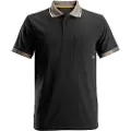 Snickers Workwear Snickers poloshirt str. XL - sort m/ribkrave og brystlomme - 2724