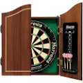 Harrows Darts Darts Pro''s Choice, Dartbord, Flerfarget, Tre, 6 stykker, Rosewood Finish Cabinet (with scoreboards inside the doors) Official Competition Bristle Dartboard...