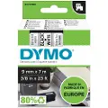 Dymo D1 - Selv-adhesiv - svart på hvitt - Rull (0,9 cm x 7 m) 1 kassett(er) merketape - for LabelMANAGER 100, 160, 210, 220, 260, 280, 300, 360, 420, Wireless PnP LabelPOINT 250