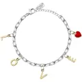 La Petite Story Love Charm Red Enamel16.3 Armbånd